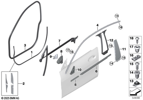 Door, Front for 2019 BMW 228iX #0