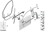 51727390750 - Vehicle Trim: Door Weatherstrip for BMW: 228, 228 xDrive, 228i, 228iX, 230i, 230iX, 330e, 330eX, 330i, 330iX, 430i, 430iX, 530e, 530eX, 530i, 530iX, 540dX, 540i, 540iX, 550eX, 640iX, 740eX, 740i, 740iX, 745eX, 750eX, 750i, 750iX, 760iX, 840i, 840iX, BMW ALPINA B7, BMW ALPINA B8, BMW ALPINA XB7, i4 eDrive35, i4 eDrive40, i4 M50, i4 M50 xDrive, i4 M60 xDrive, i4 xDrive40, i5 eDrive40, i5 M60 xDrive, i5 xDrive40, i7 eDrive50, i7 M70 xDrive, i7 xDrive60, iX M60, iX M70 xDrive, iX xDrive40, iX xDrive45, iX xDrive50, iX xDrive60, M2, M2 CS, M2 Racing, M235 xDrive, M235iX, M240i, M240iX, M3, M3 Comp. M xDrive, M3 Competition, M3 CS, M340i, M340iX, M4, M4 Comp. M xDrive, M4 Competition, M4 CS, M4 CSL, M440i, M440iX, M5, M5 CS, M550iX, M760iX, M8, M850iX, X1 28iX, X1 M35iX, X2 28iX, X2 M35iX, X3 30 xDrive, X3 30eX, X3 30i, X3 30iX, X3 M, X3 M40iX, X3 M50 xDrive, X4 30iX, X4 M, X4 M40iX, X5 40i, X5 40iX, X5 45eX, X5 50eX, X5 50iX, X5 M, X5 M Comp., X5 M50iX, X5 M60iX, X6 40i, X6 40iX, X6 M, X6 M Comp., X6 M50iX, X6 M60iX, X7 40iX, X7 50iX, X7 M50iX, X7 M60iX, XM, XM Label Image image