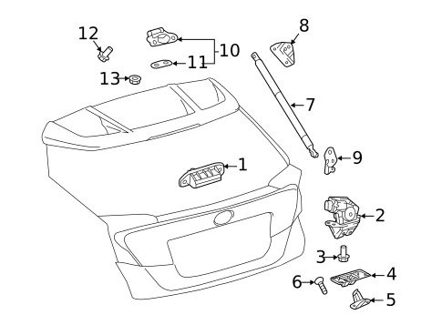 Liftgate for 2021 Toyota C-HR #0