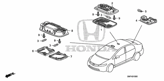 Interior Light for 2008 Honda Civic #0