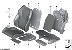52105A443E3 - Seats: Cover Sport Seat Left for BMW Image