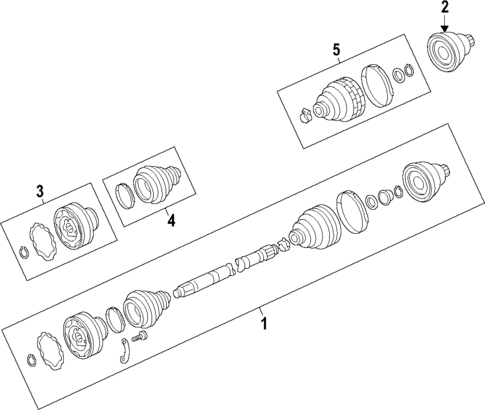 Axle Shafts & Joints for 2022 Porsche Macan #0