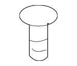 90667SP0A00ZP - Body: Spare Cover Clip for Acura: TL, ZDX Image