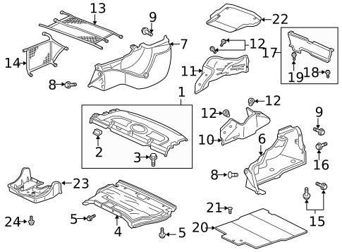Interior Trim - Rear Body for 2004 Acura TL #0