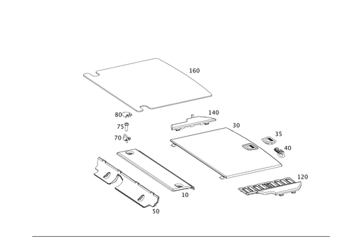 Load Compartment Floor for 2013 Mercedes-Benz GLK350 #0