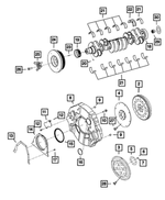68222874AA - 6.7L Turbo Diesel; Engine: Flexplate for Dodge: Ram 2500, Ram 3500 | Ram: 2500, 3500 Image