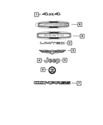 68453613AA - Exterior Ornamentation: Nameplate for Mopar Image