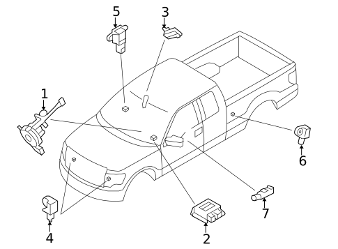 Air Bag Components for 2014 Ford F-150 #1