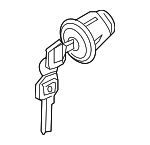 D87005Z00J - Steering: Steering Lock for Nissan: Armada, Frontier, NV1500, NV2500, NV3500, Pathfinder, Pathfinder Armada, Quest, TITAN, Xterra Image