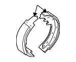 D4060CA01A - Brakes: Park Brake Shoes for Nissan: GT-R, Murano, Pathfinder, Quest Image