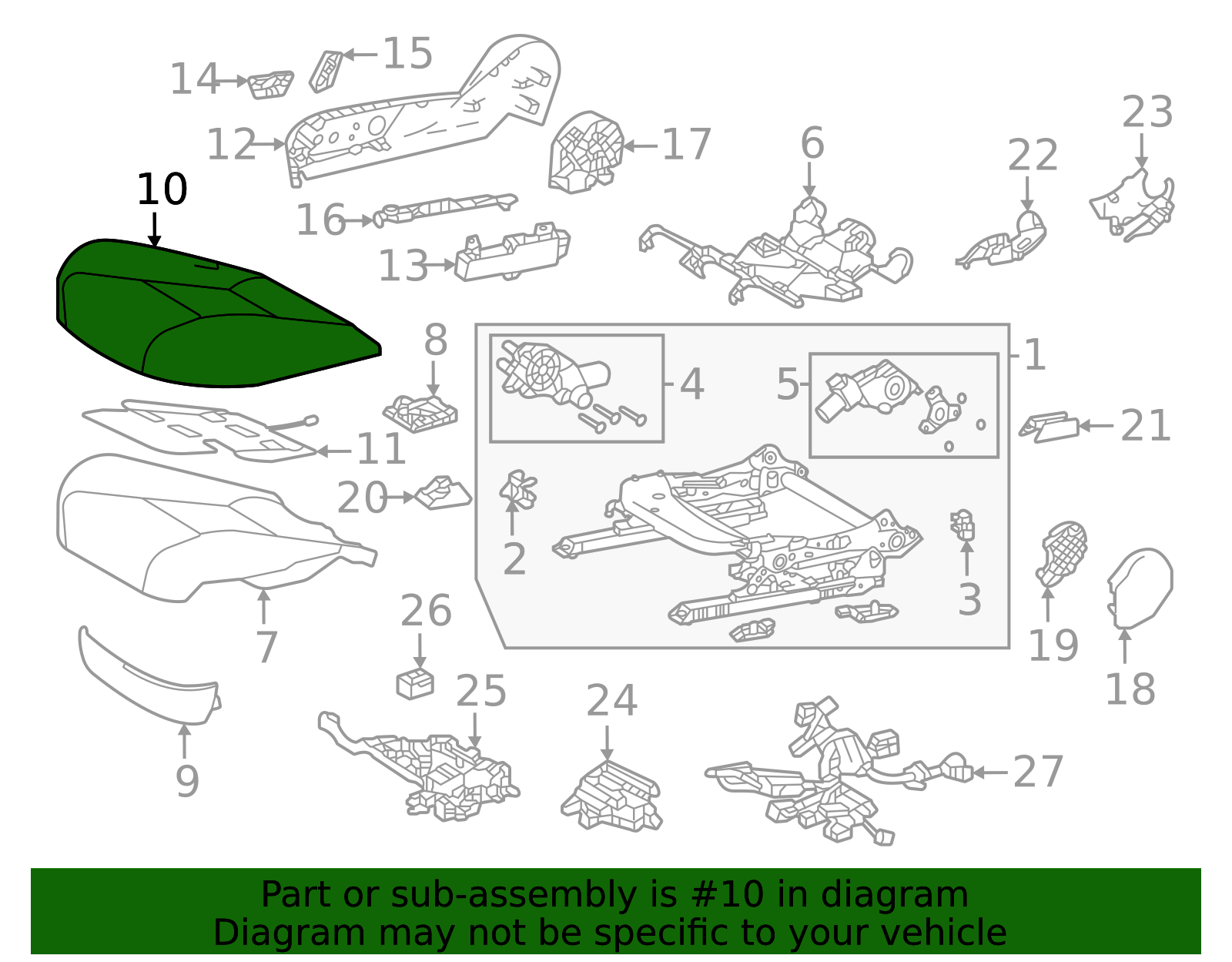 2025 Toyota Crown Signia Cushion Cover 71071-30P90-C0 | Smithtown