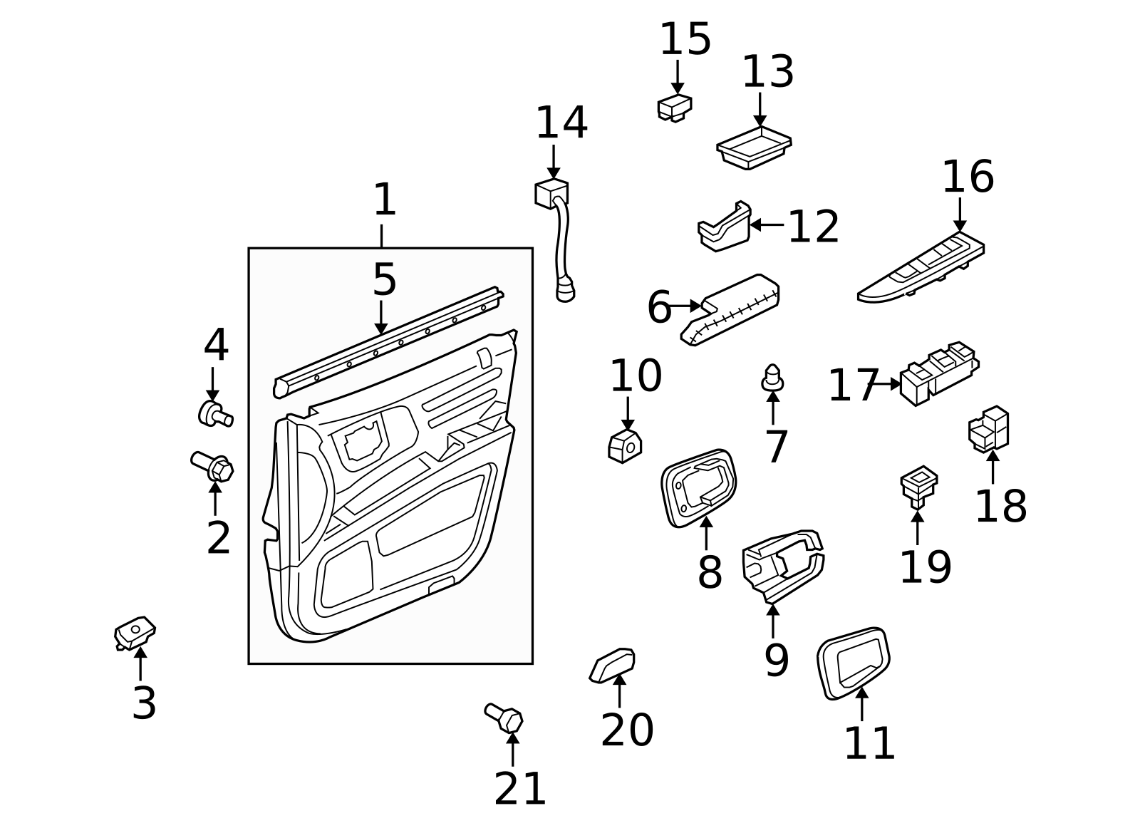 83543-SJC-A01ZB - Panel, R Switch *NH607L* (Dark Gray) 2009-2014 Honda ...