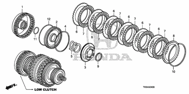 AT Clutch (Low) for 2012 Honda Fit #0