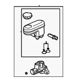 15892508 - Body: Master Cylinder for Chevrolet: Equinox | Pontiac: Torrent | Saturn: Vue Image