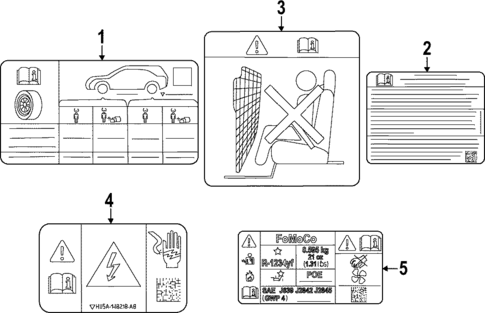 Labels for 2021 Ford Mustang Mach-E #0