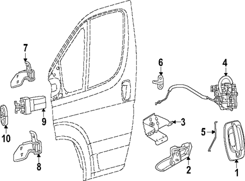 Front Door for 2024 Ram ProMaster EV #1