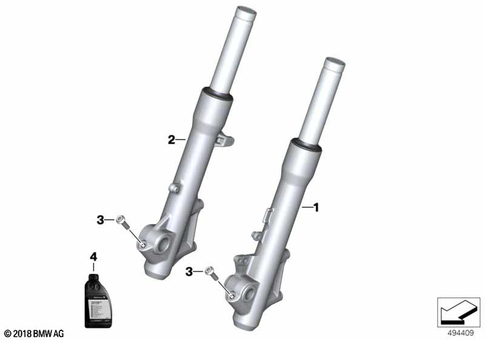 Telescopic Forks, Telelever for 2025 BMW-Motorrad C 400 GT #2