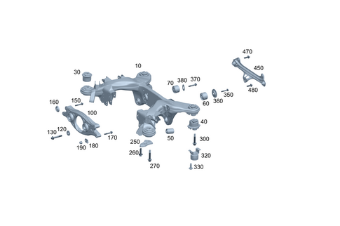 Rear Axle Carrier for 1991 Mercedes-Benz 350SD #0