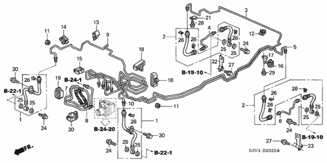 Brake Lines (VSA) (2) for 2003 Acura MDX #0
