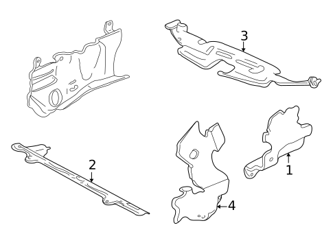 Splash Shields for 2001 Pontiac Grand Am #0