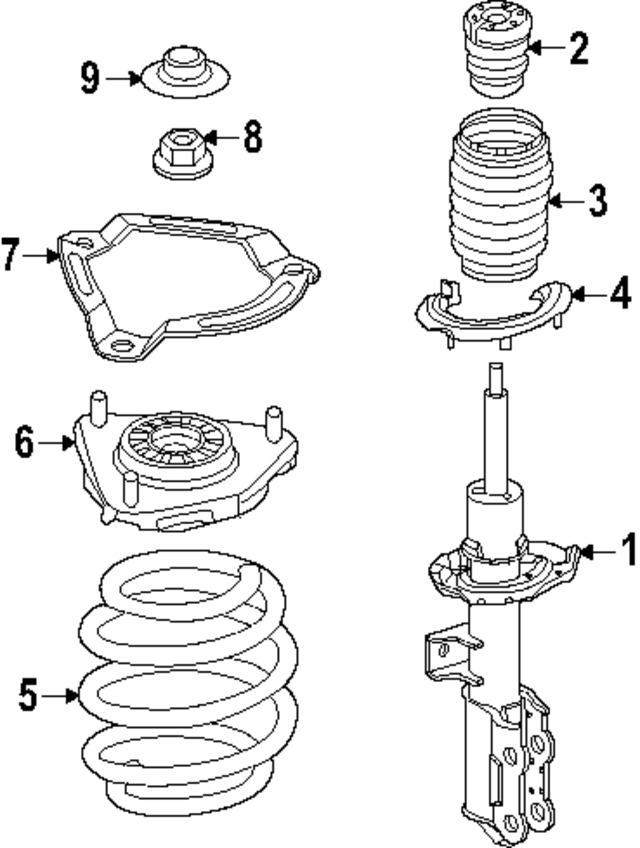 54630DO000 - : Coil Spring for Kia Image