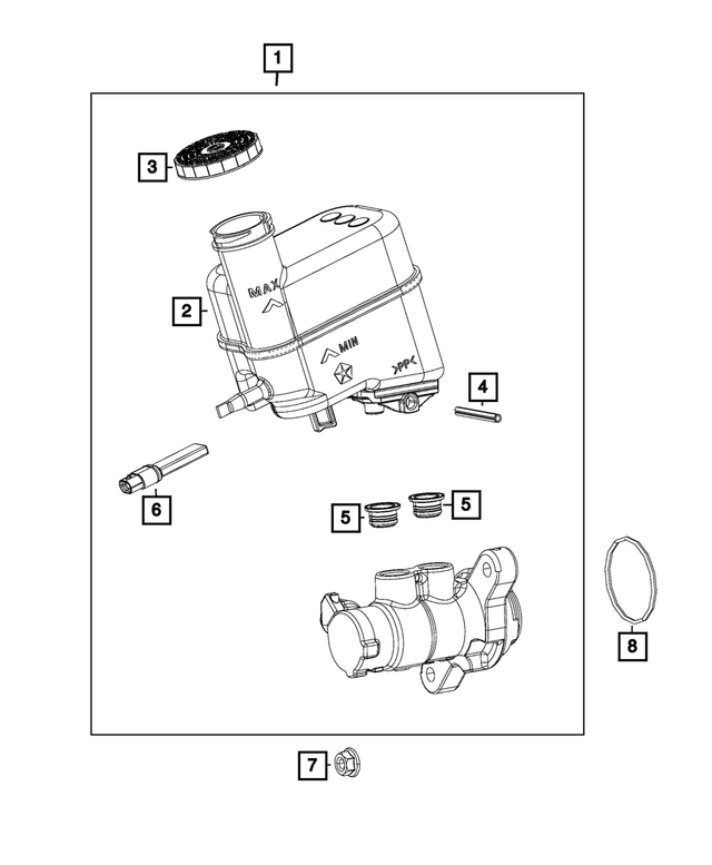 68211913AA - Brakes: Hex Flange Lock Nut for Mopar Image image