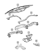 68050665AA - Air Conditioners and Heaters: Demister Duct for Mopar Image