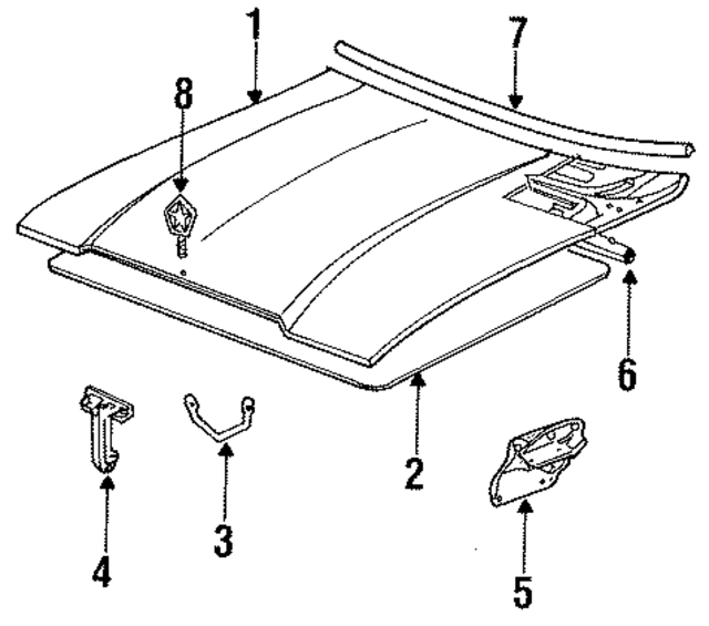 4440360 - Body: Hood for Mopar Image