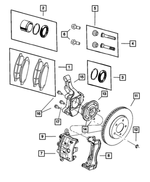 4880208AD - : Brake Hub And Bearing for Chrysler: Pacifica Image