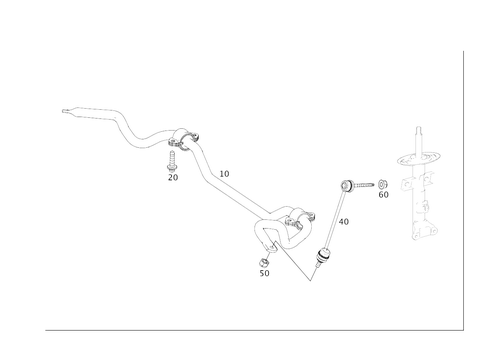 Torsion Bar, Front for 2020 Mercedes-Benz S63 AMG #0