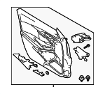 DB2T68450J02 - : Door Trim Panel - Driver's Side (LH) for Mazda: CX-3 Image