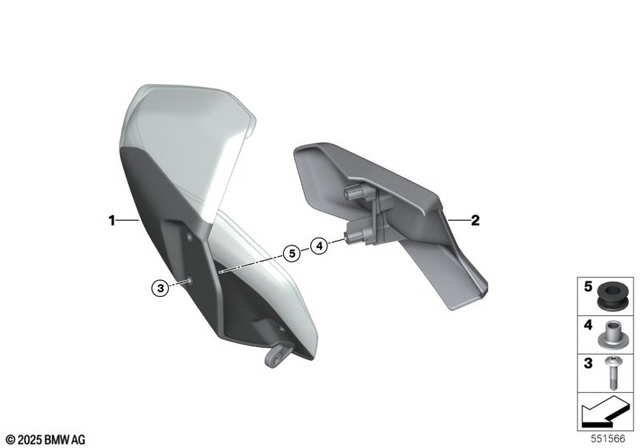 46637724481 - Frame and Mounting Parts: Flange Sleeve, Steel - L=7Mm for BMW-Motorrad Image