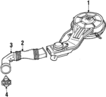 1788111100 - : Air Duct for Toyota: Tercel Image