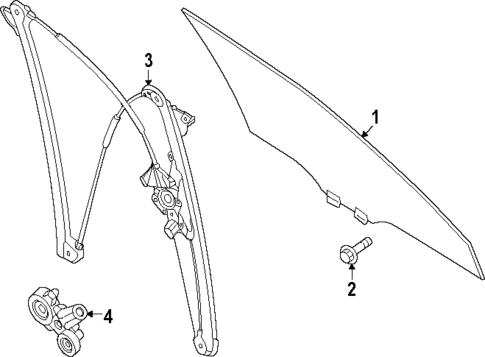Glass - Front Door for 2024 Mazda CX-90 #0