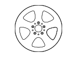 44740148007X45 - : Wheel Alloy 5-spoke for Mercedes-Benz Image