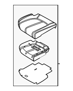 89200PI000TYK - Body: Seat Cushion Foam for Hyundai: Ioniq 5 Image