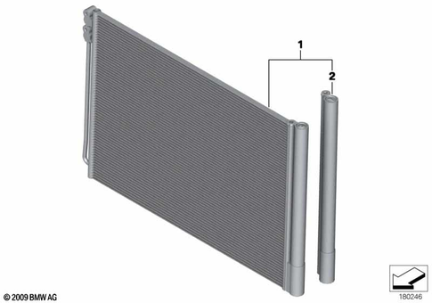 Condenser Air Conditioning for 2014 BMW Hybrid 5 #0