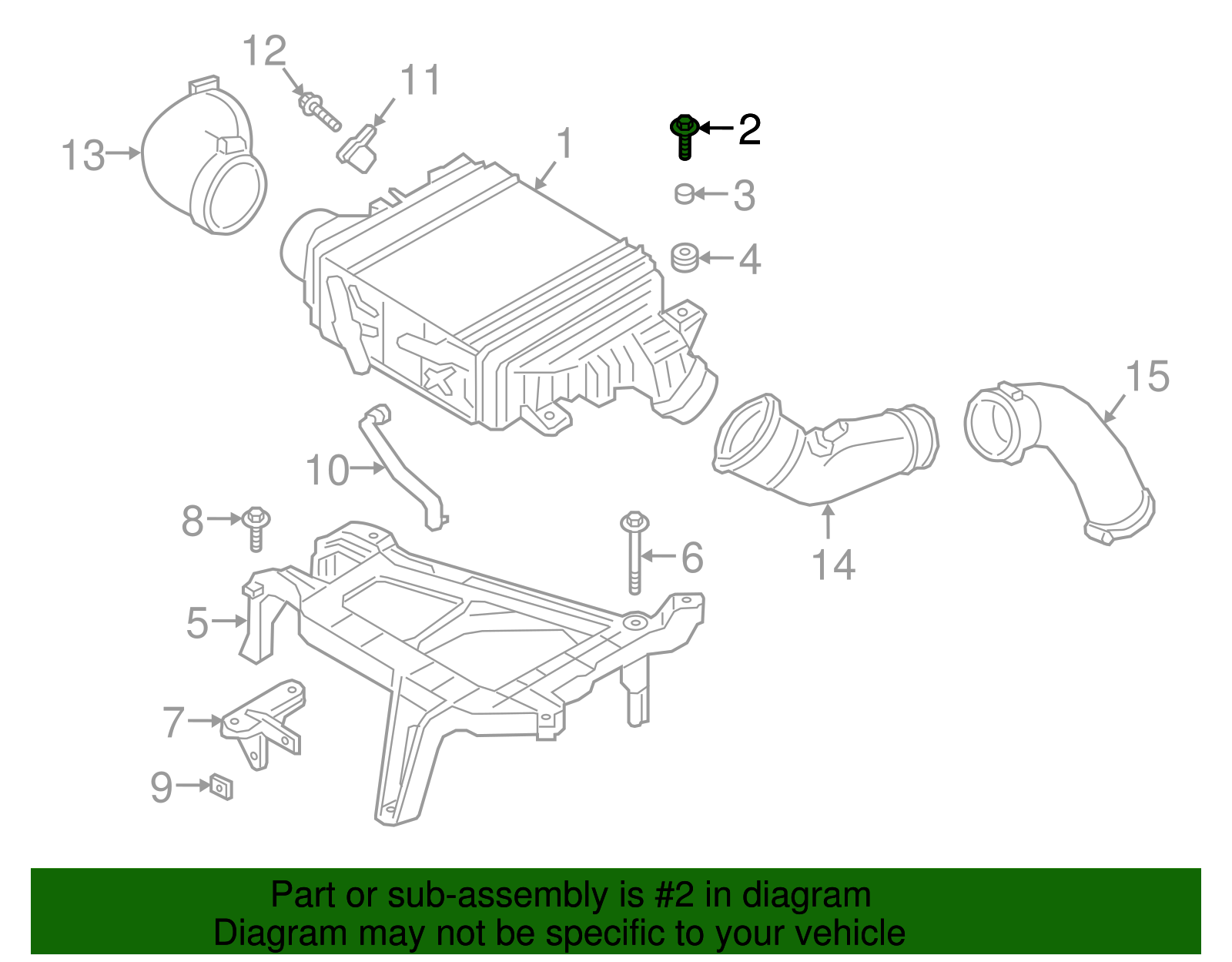Air Cleaner Assembly Mount Bolt - Porsche (N-106-998-01)