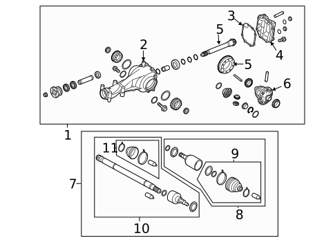 Axle & Differential for 2024 Subaru Legacy #0