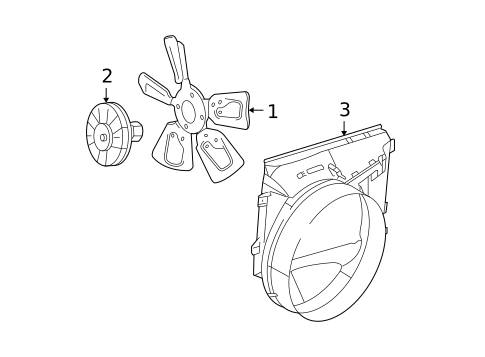 Cooling Fan for 2007 Dodge Ram 1500 #0