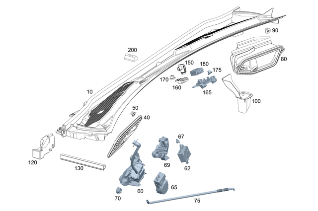 1778305800 - Heating and Ventilation: Water Baffle for Mercedes-Benz: 180A, 220a, A220, CLA250, CLA35 AMG, CLA45 AMG, CLA45 AMG S Image image