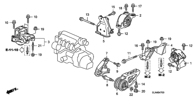Engine Mounts (MT) for 2007 Honda Fit #0