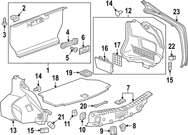 84218874 - : Part# 84218874 Drive Motor Battery Cover for Cadillac: CT6 Image