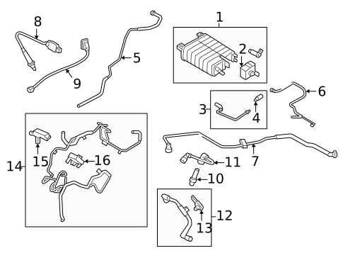 Evaporative System for 2019 Lincoln Continental #0