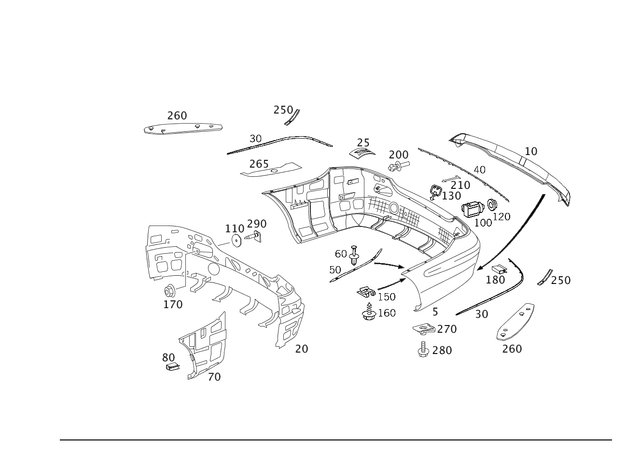 2098854025 - : Trim for Mercedes-Benz Image