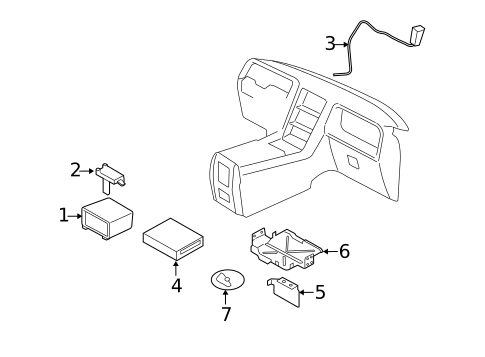 Navigation System Components for 2004 Lincoln Navigator #0