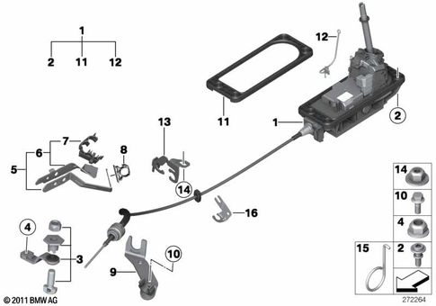 Gearshift Steptronic for 2011 Mini JCW ALL4 #0