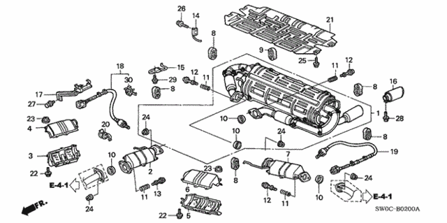 Exhaust Pipe (MT) for 2004 Acura NSX #0