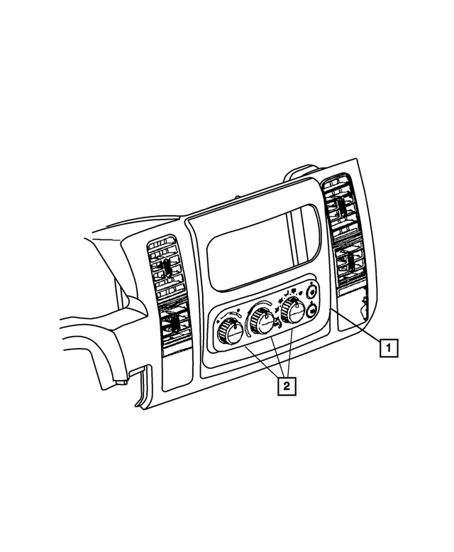55057100AE - Air Conditioning &amp; Heater: Heater Control for Mopar Image