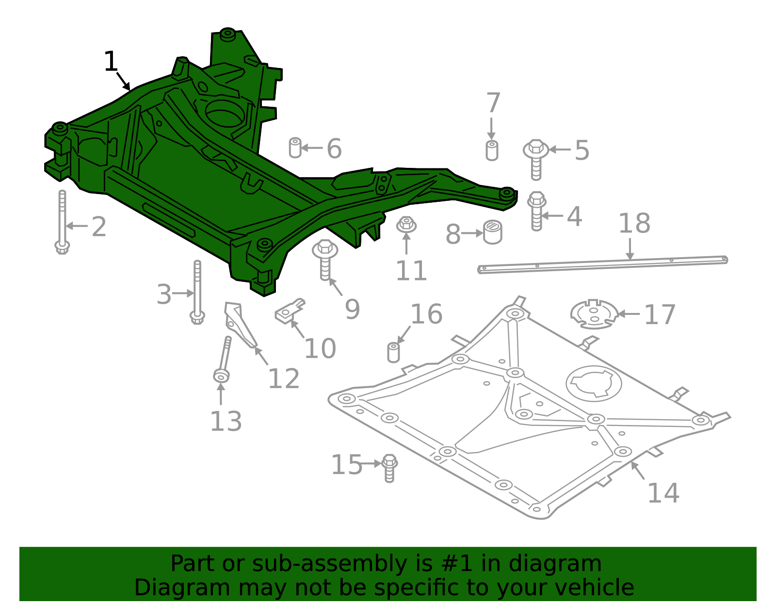 31106878608 - 2019-2026 BMW Z4 Cross-Member (31-10-6-878-608